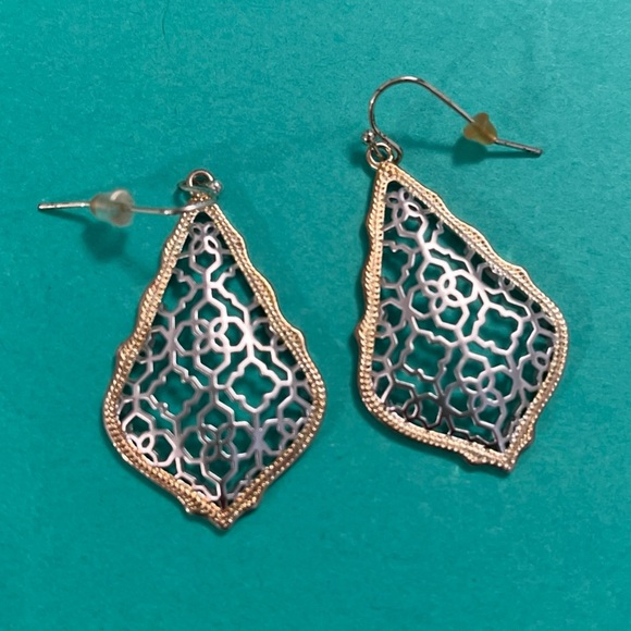 Kendra Scott Addie Drop Earrings in Gold/Rhodium - Picture 1 of 5